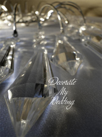 Aisle Decor Crystal Diamond Pendants