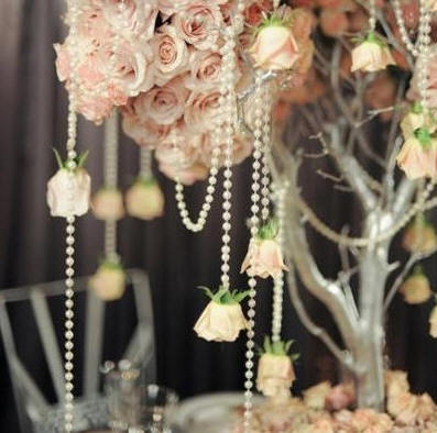 Pearl Bead Strands Wedding Tree