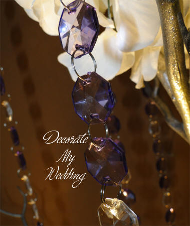 Purple Octagon Beads