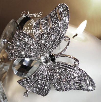 Rhinestone Brooch Butterfly