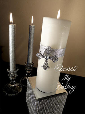 Rhinestone Brooch Cross