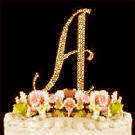 Rhinestone Monogram A