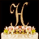 Rhinestone Monogram H