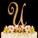 Rhinestone Monogram U