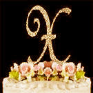 Rhinestone Monogram X