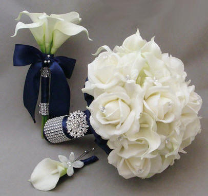 Rhinestone Banding Bridal Bouquet