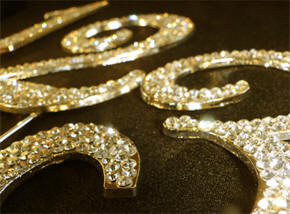 Swarovski Numerals Gold