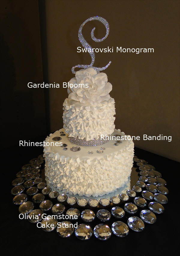 Gemstone Wedding Cake Stand