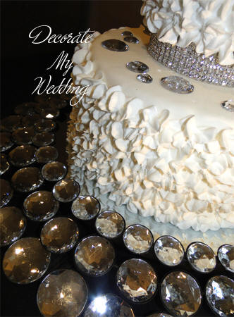 Gemstone Wedding Cake Stand