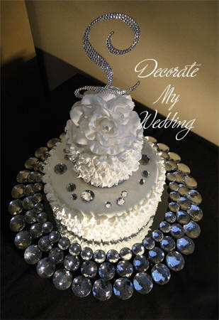 Gemstone Wedding Cake Stand