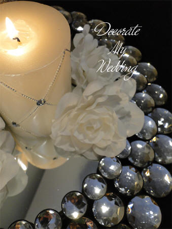 Gemstone Wedding Candle Centerpiece