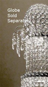 Anastasia Cake  Topper with Beaded Globe