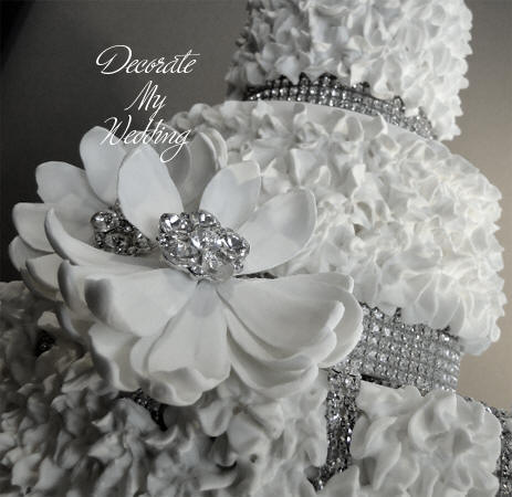 Wedding Cake Decor Sugar Flowers Lotus 1