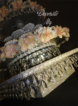 Pearl & Rhinestone Cupcake Stand