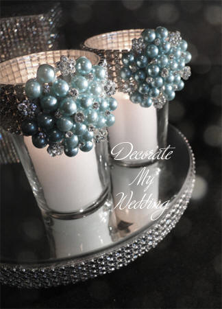 Rhinestone Brooch Candleholder