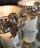 Adriana Rhinestone Brooch Candleholder