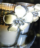 Wendy Rhinestone Brooch Candleholders