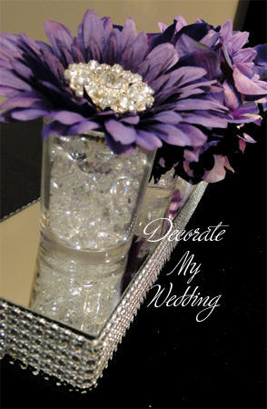 Centerpiece with Purple Floral 2