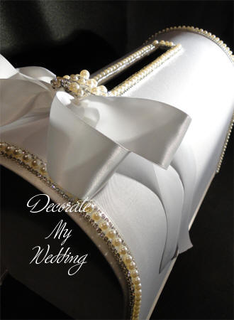 Pearl & Rhinestone Card Box