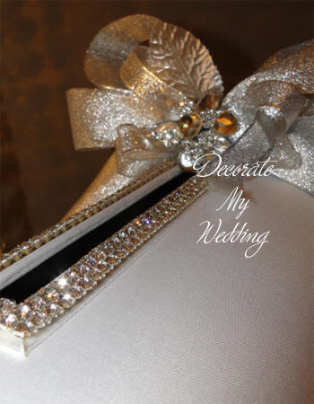 Rhinestone Wedding Card Box