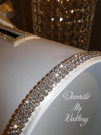 Rhinestone Wedding Card Box