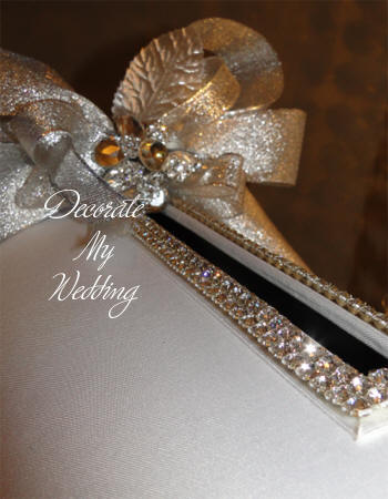 Rhinestone Wedding Card Box