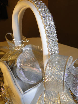 Silver Metallic Rose Petals