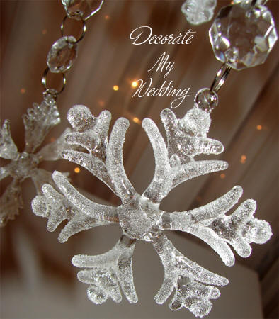 Frosted Crystal Snowflakes