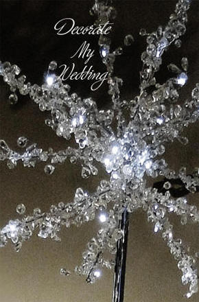 LED Beaded Tabletop Centerpiece Tree