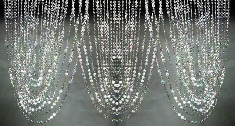 Iridescent Bead Swag