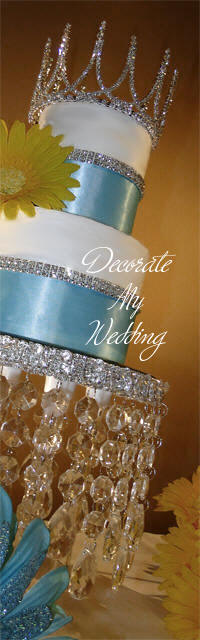 Swarovski Crystal Cake Crown Topper Desiree