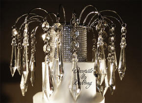 Diamond Cake Arch Topper