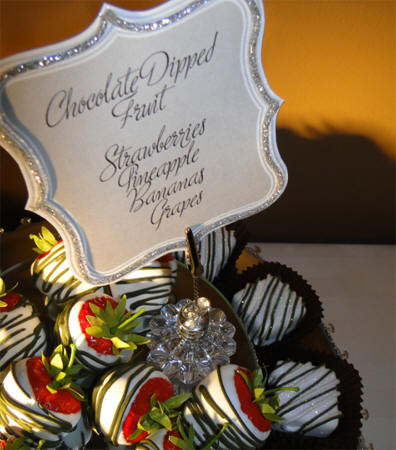 Crystal Buffet Food Tags