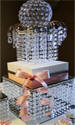 Crystal Bride & Groom Cake Centerpieces