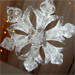 Crystal Frosted Snowflakes 2 1/2" dia