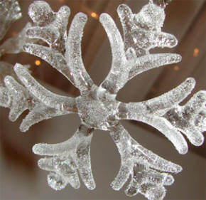 Frosted Crystal Snowflakes