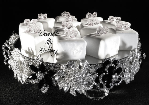 Crystal Brooch Buffet Server